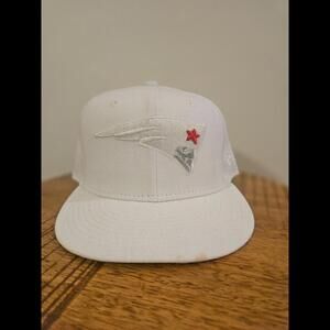 New Era New England Patriots White Baseball Cap